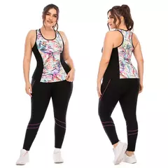 Terno de ioga para mulheres, roupas esportivas, plus size