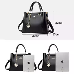 Bolsas de luxo de couro macio bolsas femininas designer 3 camadas ombro crossbody na internet