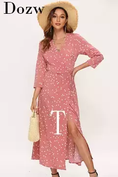 Maxi vestido impressão floral longo - loja online