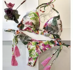 Imagem do Conjunto sexy de biquíni estampado em pôa