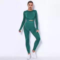 Conjunto de yoga esporte outfits feminino