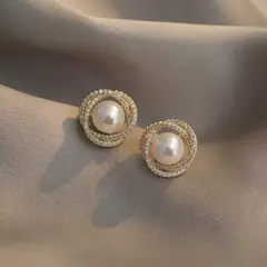Brincos de pérolas acessório de luxo