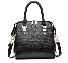 Bolsa padrão crocodilo, couro PU, bolsa de ombro - comprar online