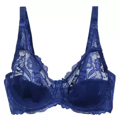 Sutiã fino de renda, tamanho grande, plus size