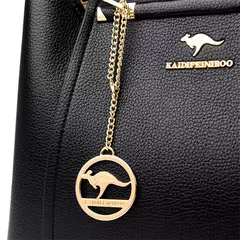 Imagem do Bolsas de luxo de couro macio bolsas femininas designer 3 camadas ombro crossbody