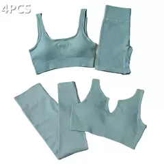 Conjunto de esporte sem costura feminino 2 de duas peças - Smartshopstores Boutique