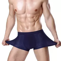 Cueca Boxer masculina de fibra de bambu, shorts grandes Plus Size, XXXXL, 5Xl, 6XL, 7XL, 8XL, 4cs - comprar online