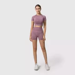 Imagem do Conjunto de roupas femininas para prática esportiva, kit sem costura para ioga