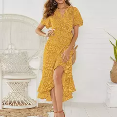Maxi vestido impressão floral longo - Smartshopstores Boutique