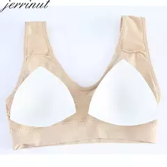 Imagem do Sutiãs sem costura, algodão respirável, almofadada, Plus Size 5XL-6XL