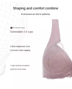 Sutiãs de renda, sem costura, fechamento frontal, Plus Size - loja online