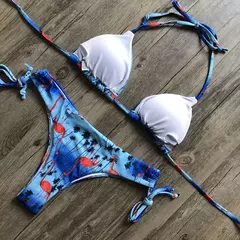 Imagem do Conjunto sexy de biquíni estampado em pôa