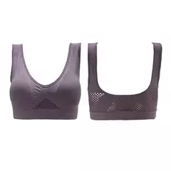 Sutiãs sem costura, algodão respirável, almofadada, Plus Size 5XL-6XL