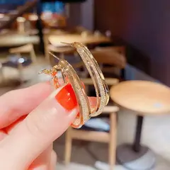 Brincos De Argola De Metal Fosco Oco - comprar online