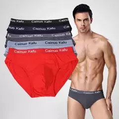 Roupa Interior Respirável Monocromática, Cuecas Masculinas, Cuecas de Tamanho Grande, L-7XL, 5pcs - Smartshopstores Boutique