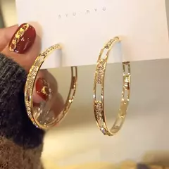 Brincos De Argola De Metal Fosco Oco - loja online