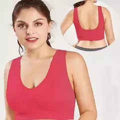 Sutiã sem costura, acolchoado, Plus Size