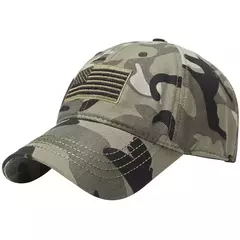 Imagem do Boné azul fino do bordado da bandeira para homens, costume tático