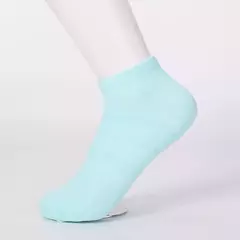 7 pares meias femininas de algodão confortáveis cor sólida - loja online