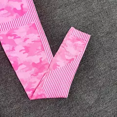 Camuflagem conjunto de esporte feminino 2 peças duas peças