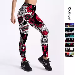 Qickitout 12% elastano moda dos desenhos animados