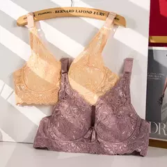 Sutiã de Renda Ajustável, Plus Size, B, C, D, Tamanho Grande - comprar online