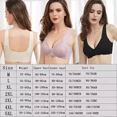 Sutiãs de renda, sem costura, fechamento frontal, Plus Size na internet