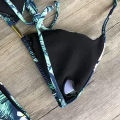 Conjunto sexy de biquíni estampado em pôa - comprar online