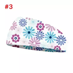 Bandana de ioga com estampa floral para mulheres, bandana vintage para meninas,