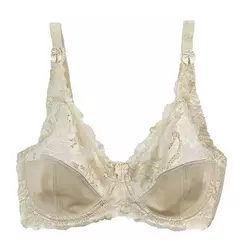 Sutiã fino de renda, tamanho grande, plus size