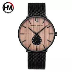 Relogio moda design aço inoxidável à prova d´água - comprar online