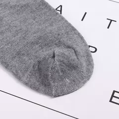 7 pares meias femininas de algodão confortáveis cor sólida