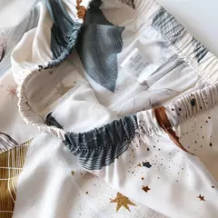 Imagem do Primavera/verão novo 100% viscose pijama de calça e blusa manga comprida