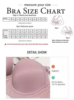 Imagem do Fallsweet sutiã plus size lingerie sexy copo grosso sutiãs para mulheres sóli