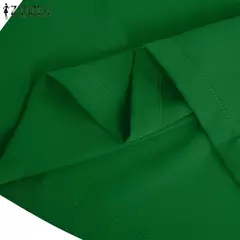 Macacões de perna larga plissado, sem mangas