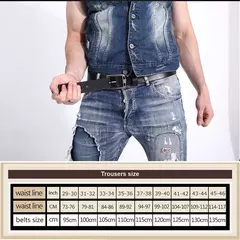 Cintos de couro cowboy marca de cinta de luxo couro genuino - loja online