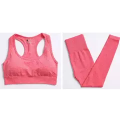 Conjunto sem costura feminino para ioga, roupa esportiva com manga longa - loja online