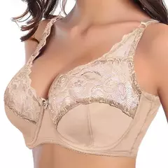 Sutiã fino de renda, tamanho grande, plus size - loja online