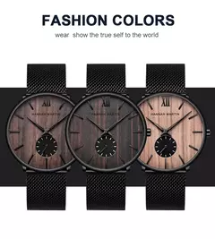 Relogio moda design aço inoxidável à prova d´água