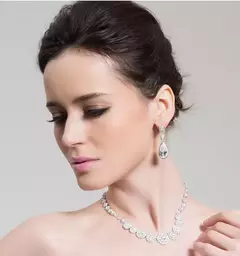 Imagem do Brincos de luxo Zircão Gota de Água Oscila Brincos Longos