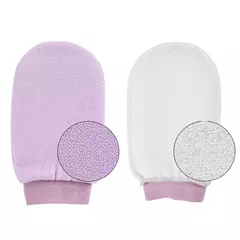 Spa esfoliador de dois lados luva de banho limpeza do corpo na internet