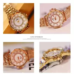Relógio de pulso feminino diamante strass, elegante - comprar online