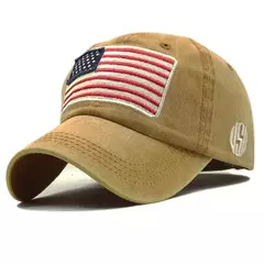 Boné azul fino do bordado da bandeira para homens, costume tático