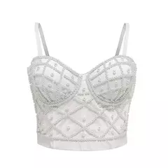 Bustiê topo strass pérolas partywear glitte - Smartshopstores Boutique
