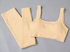 Imagem do Conjunto de esporte sem costura feminino 2 de duas peças
