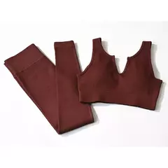 Imagem do Conjunto de esporte sem costura feminino 2 de duas peças