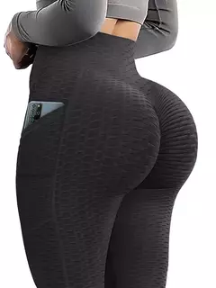 Leggings Texturizado Scrunch Butt das mulheres, Sexy Booty Leggings, Leggins Esp