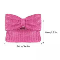 Imagem do Elegante bolsa de tecido, bolsa casual praia, alça superior, grande capacidade