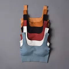 Conjunto de esporte sem costura feminino 2 de duas peças