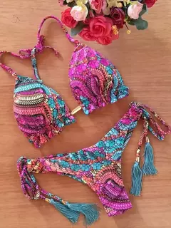 Conjunto sexy de biquíni estampado em pôa - Smartshopstores Boutique